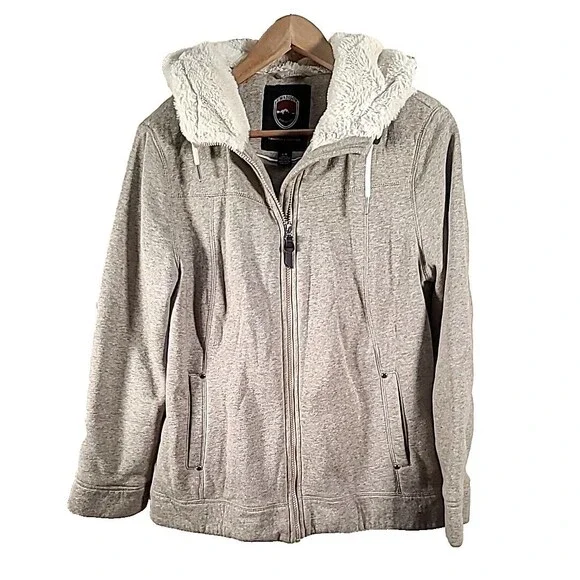 1 Madison Expedition Women's Knit Full Zip Hood Jacket Large - Picture 11 of 16